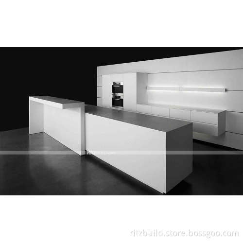 High Gloss White Kitchen, Baked Paint Kitchen Furniture